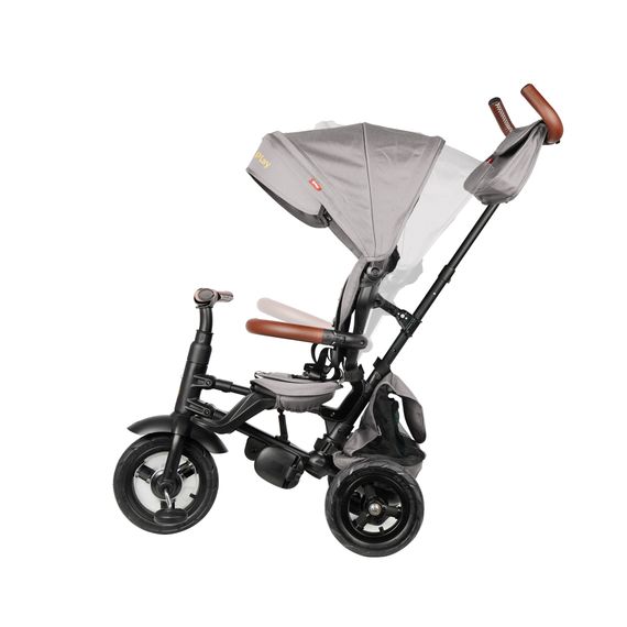 QPlay Rito Deluxe Rubber tříkolka Grey, Kolor: Grey, 11 zdjęcie