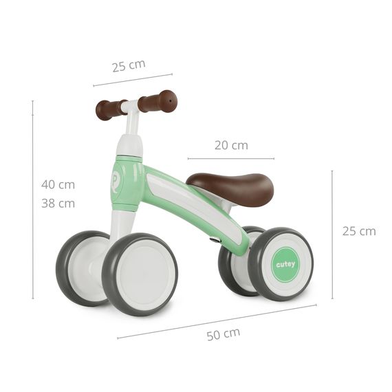 QPlay Cutey Retro Ride-On Green, Kolor: Green, image , 11 image