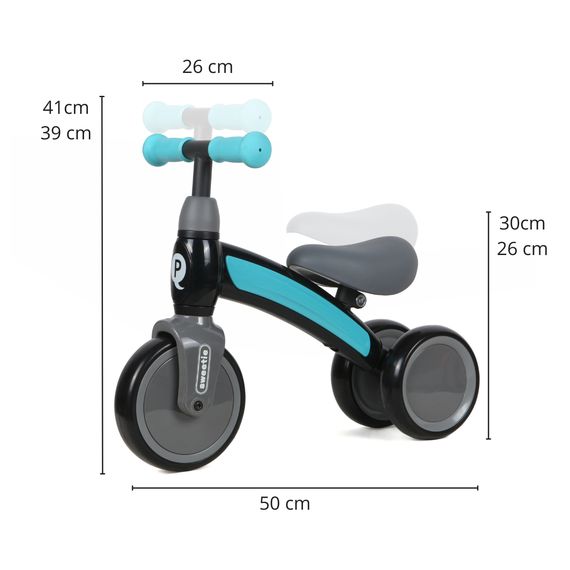 QPlay Sweetie Ride-On Blue, Kolor: Blue, image , 11 image