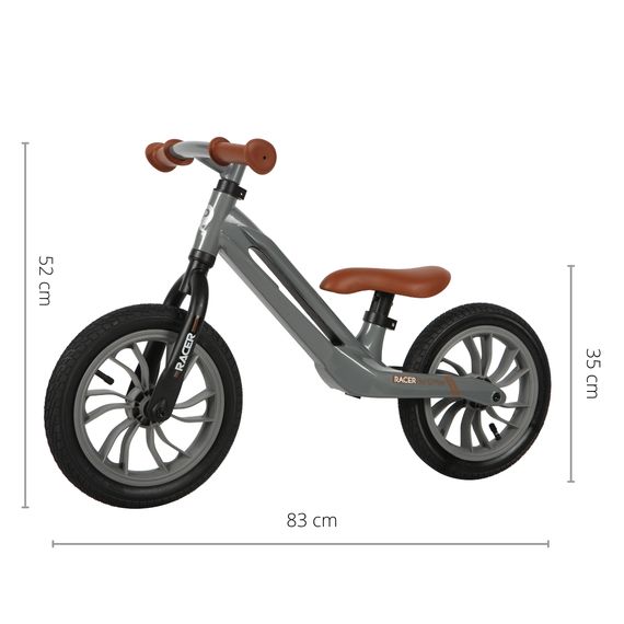 QPlay Racer odrážedlo Grey, Kolor: Grey, 11 zdjęcie