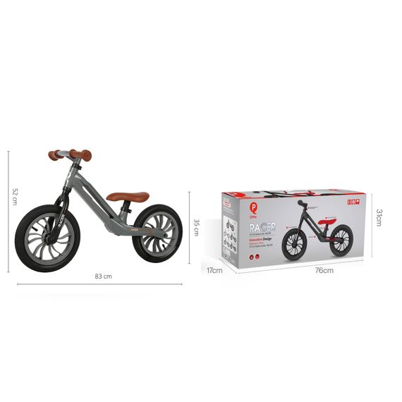 QPlay Racer odrážedlo Grey, Kolor: Grey, 12 zdjęcie