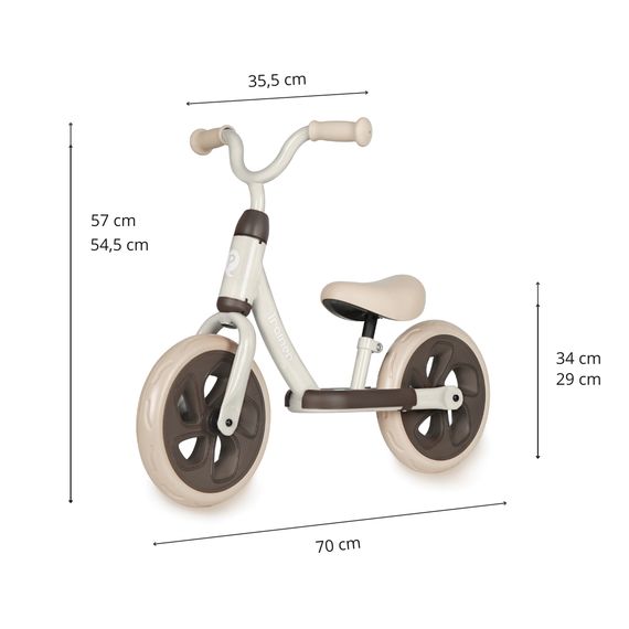 QPlay Trainer odrážedlo Beige, Kolor: Beige, 13 zdjęcie