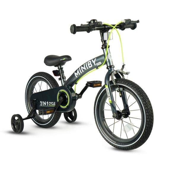 QPlay Miniby 14 cali rowerek biegowy Grey, Kolor: Grey