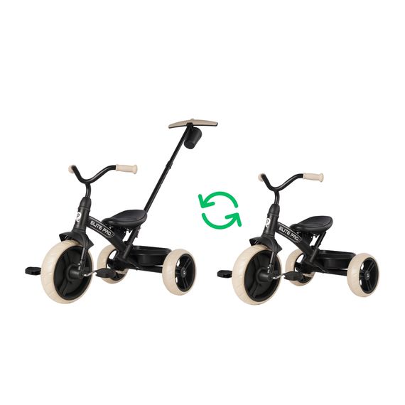 QPlay Elite Pro tříkolka Black, Kolor: Black, 14 zdjęcie