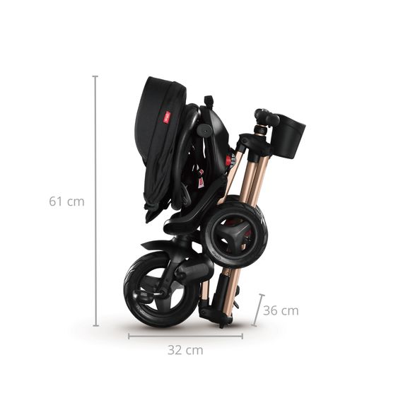 QPlay Nova+ Rubber rowerek trójkołowy Golden, Kolor: Golden, 6 zdjęcie