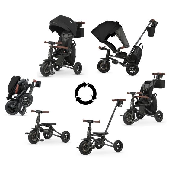 QPlay Nova Deluxe tříkolka Black, Kolor: Black, 2 zdjęcie