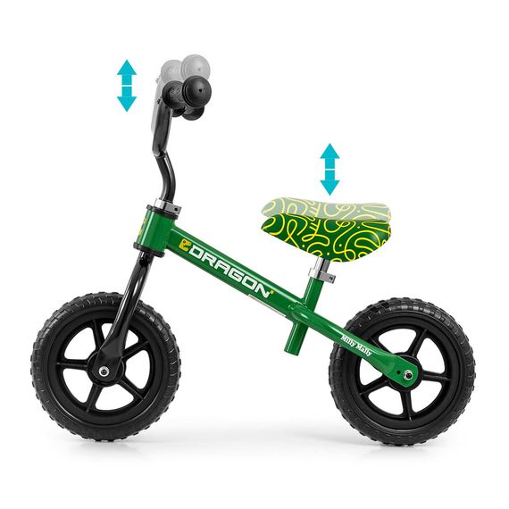 Milly Mally Dragon odrážedlo Green, Kolor: Green, 5 zdjęcie