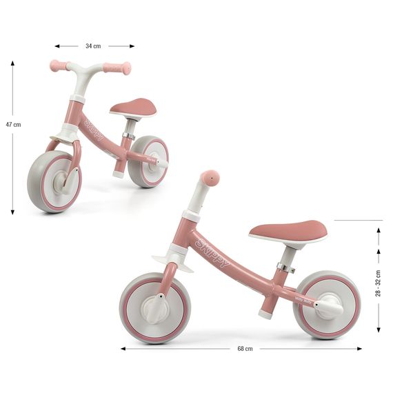 Milly Mally Skippy odrážedlo Pink, Kolor: Pink, 6 zdjęcie