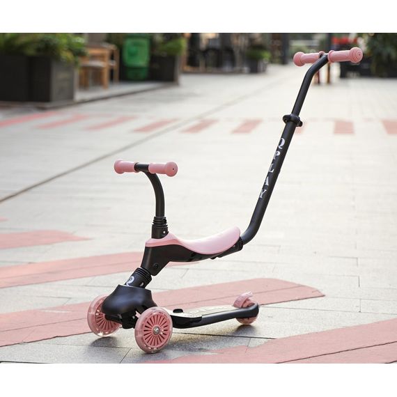 QPlay Sema Evo 3-in-1 Scooter Coral Pink, Kolor: Coral Pink, image , 6 image