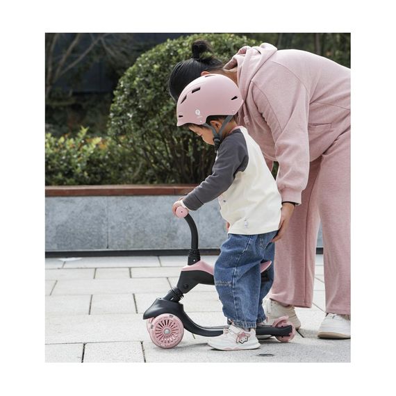 QPlay Sema Evo 3-in-1 Scooter Coral Pink, Kolor: Coral Pink, image , 8 image