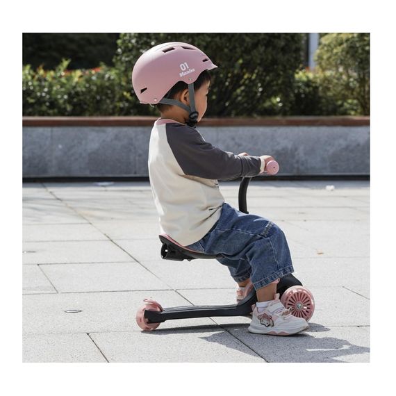 QPlay Sema Evo 3-in-1 Scooter Coral Pink, Kolor: Coral Pink, image , 10 image