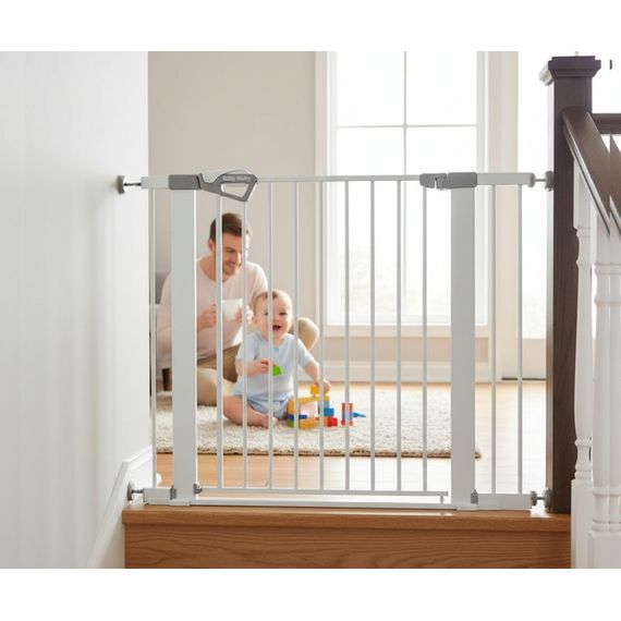 Milly Mally Guardy 104 cm Safety Gate with Extensions White, Rozmiar: 104 cm, Kolor: White, image , 4 image