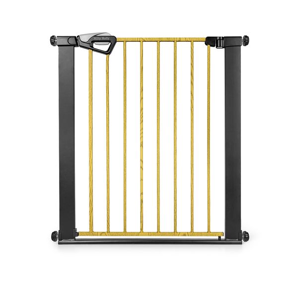 Milly Mally Guardy bezpečnostní branka s rozšířením 104 cm Black Natural, Rozmiar: 104 cm, Kolor: Black Natural, 8 zdjęcie