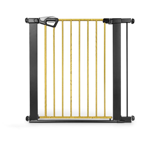 Milly Mally Guardy bezpečnostní branka s rozšířením 104 cm Black Natural, Rozmiar: 104 cm, Kolor: Black Natural, 9 zdjęcie