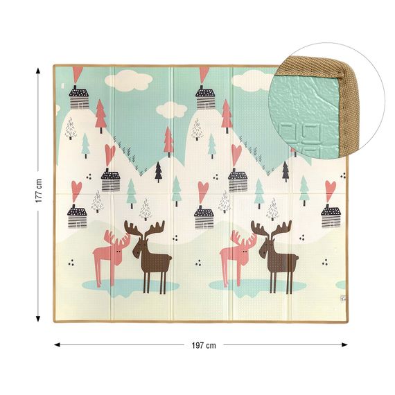 Milly Mally Play pěnová podložka skládací T1 Pastel Deer, Kolor: Pastel Deer, 11 zdjęcie