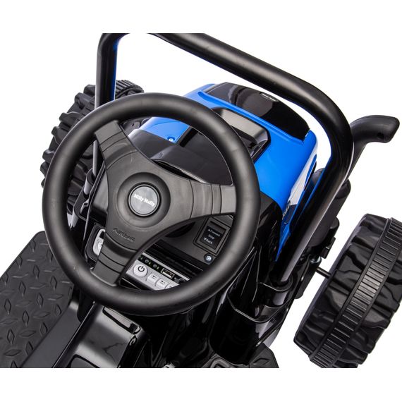 Milly Mally Farmer Tractor elektrické vozítko s přívěsem Blue, Kolor: Blue, 3 zdjęcie