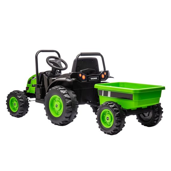 Milly Mally Farmer Tractor elektrické vozítko s přívěsem Green, Kolor: Green, 11 zdjęcie