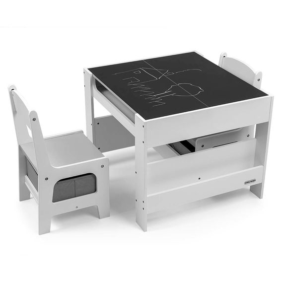 Milly Mally Sven Plus Table and Two Chairs Set White, Rodzaj: Plus, Kolor: White, image , 7 image