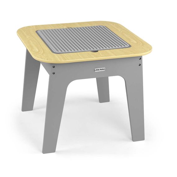 Milly Mally Olaf Blocks zestaw mebli - stolik i dwa krzesełka Dark Grey, Kolor: Dark Grey, 8 zdjęcie
