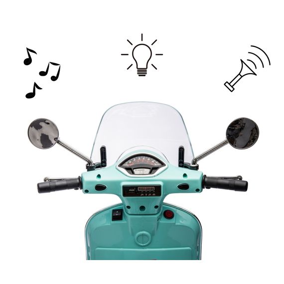 Milly Mally Vespa GTS Super elektrický skútr Mint, Kolor: Mint, 8 zdjęcie
