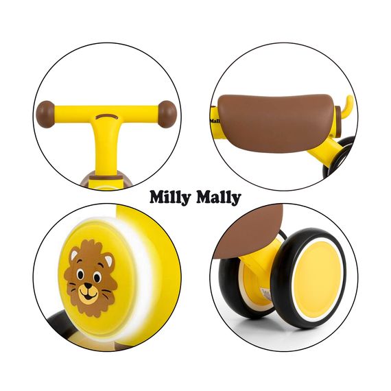 Milly Mally York odrážedlo Yellow, Kolor: Yellow, 4 zdjęcie