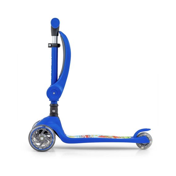 Milly Mally Fuzzy koloběžka se sedátkem Blue, Kolor: Blue, 9 zdjęcie