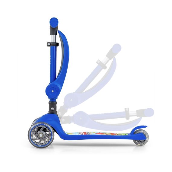 Milly Mally Fuzzy koloběžka se sedátkem Blue, Kolor: Blue, 14 zdjęcie