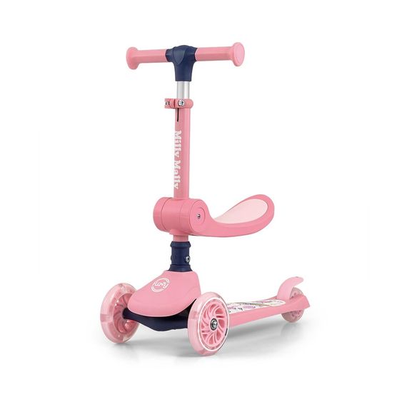 Milly Mally Fuzzy koloběžka se sedátkem Pink, Kolor: Pink