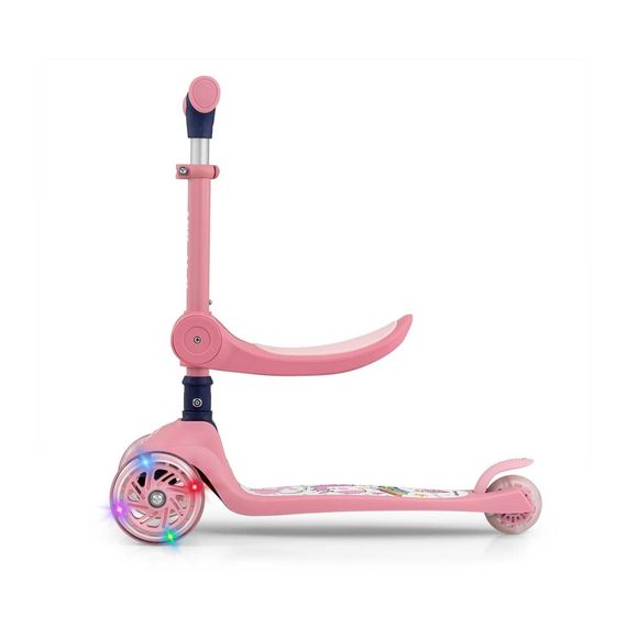 Milly Mally Fuzzy koloběžka se sedátkem Pink, Kolor: Pink, 12 zdjęcie