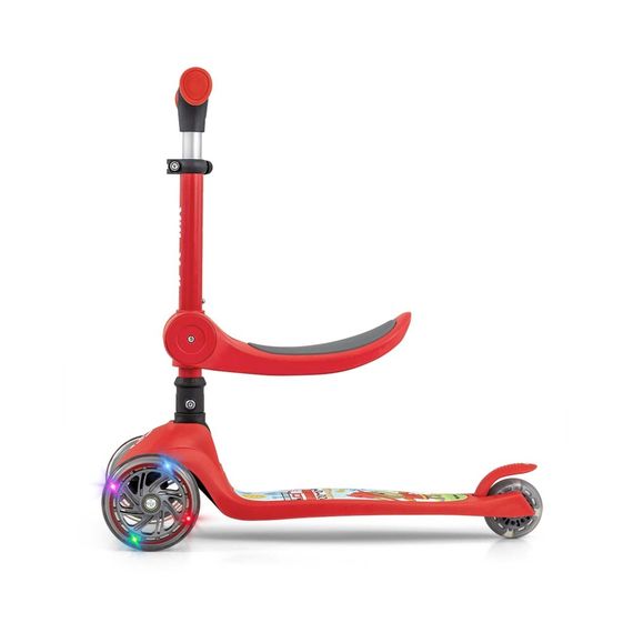 Milly Mally Fuzzy koloběžka se sedátkem Red, Kolor: Red, 12 zdjęcie