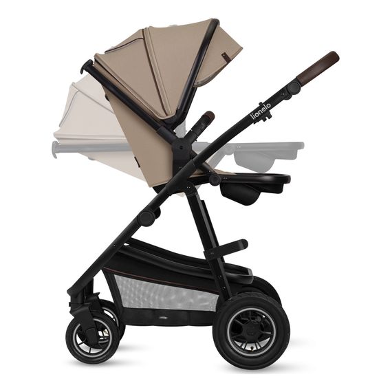 Lionelo Amber 3-in-1 Travel System with Car Seat, Rodzaj: zestaw 3w1, Kolor: Beige Sand, image , 12 image
