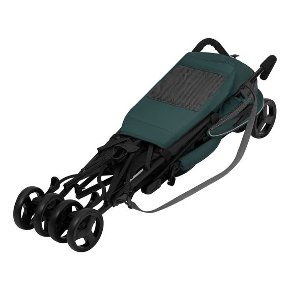 Lionelo Elia - wózek spacerowy typu parasolka, Kolor materiału: Green Graphite, 12 zdjęcie
