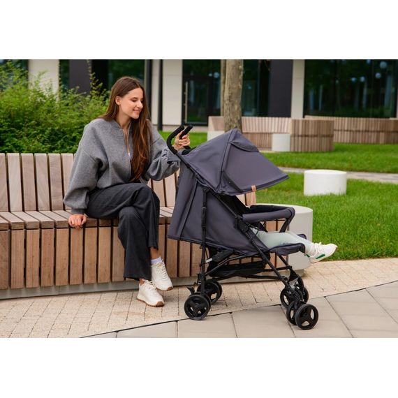 Lionelo Elia - wózek spacerowy typu parasolka, Kolor materiału: Green Graphite, 14 zdjęcie