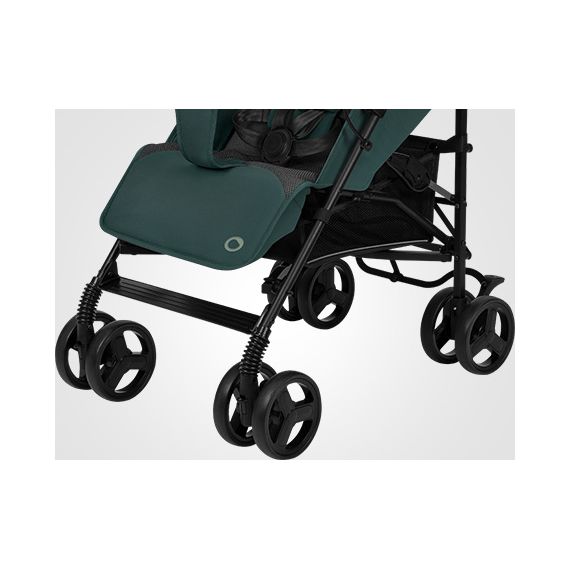 Lionelo Elia - wózek spacerowy typu parasolka, Kolor materiału: Green Graphite, 16 zdjęcie