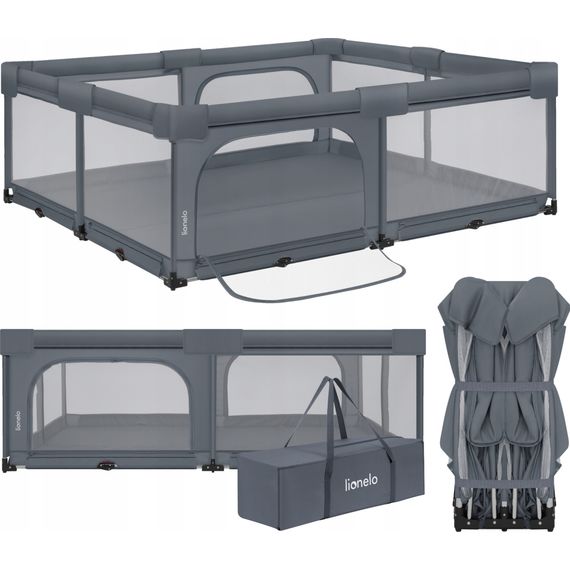 Lionelo Florence XL Grey Stone - Skládací ohrádka pro děti, Rodzaj: XL, Kolor: Grey Stone, 5 zdjęcie