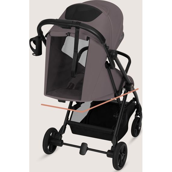 Lionelo Tansi - sportovní kočárek, Kolor materiału: Beige Taupe, 5 zdjęcie