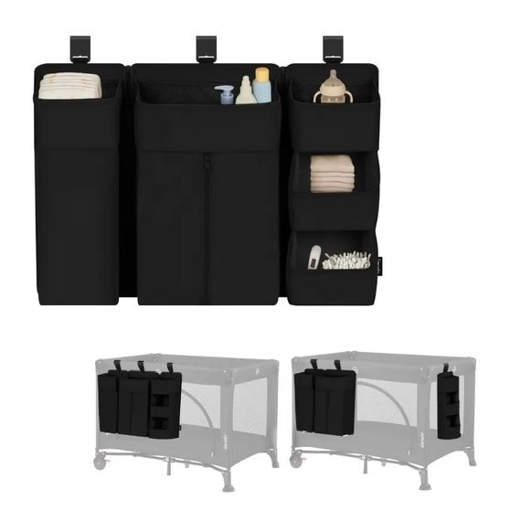 Lionelo Sidepocket organizér na postýlku Large Black, Rozmiar: L, Kolor: Black