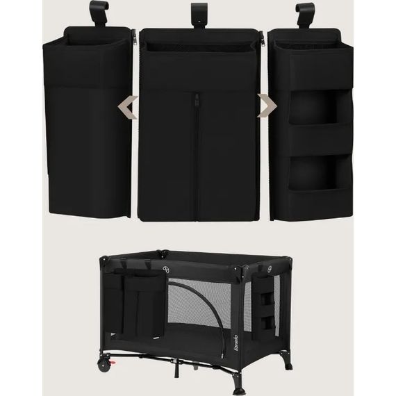 Lionelo Sidepocket organizér na postýlku Large Black, Rozmiar: L, Kolor: Black, 4 zdjęcie