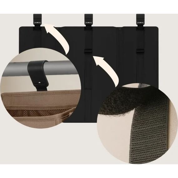 Lionelo Sidepocket organizér na postýlku Large Black, Rozmiar: L, Kolor: Black, 7 zdjęcie