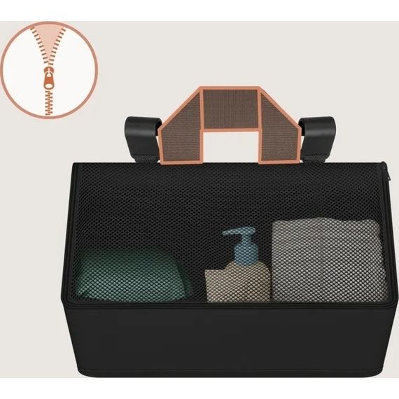 Lionelo Sidepocket organizér na postýlku Medium Black, Rozmiar: M, Kolor: Black, 7 zdjęcie