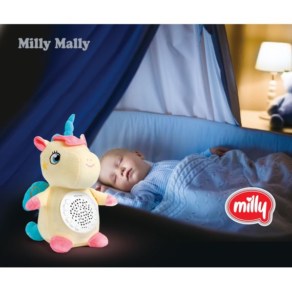 Milly Mally Milly plyšová hračka s projektorem Unicorn, Kolor: Unicorn, 9 zdjęcie