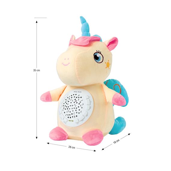 Milly Mally Milly plyšová hračka s projektorem Unicorn, Kolor: Unicorn, 10 zdjęcie