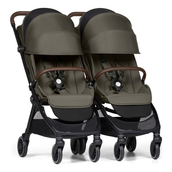Bumprider Connect Mini — sportovní kočárek s magnetickým spojovacím systémem, Kolor materiału: Forest Green, 10 zdjęcie