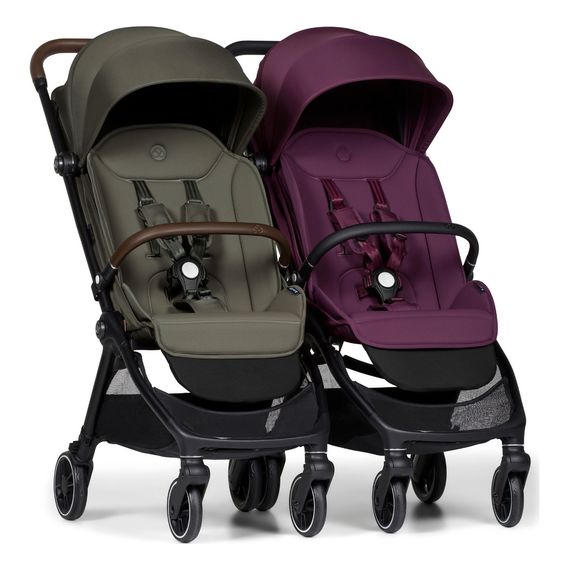 Bumprider Connect Mini — sportovní kočárek s magnetickým spojovacím systémem, Kolor materiału: Forest Green, 11 zdjęcie