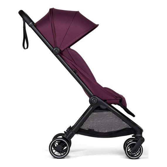 Bumprider Connect Mini — sportovní kočárek s magnetickým spojovacím systémem, Kolor materiału: Italian Plum, 7 zdjęcie