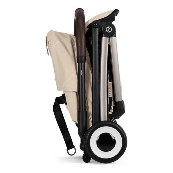 Cybex Orfeo - cestovní kočárek do letadla, Kolor materiału: Almond Beige, 15 zdjęcie