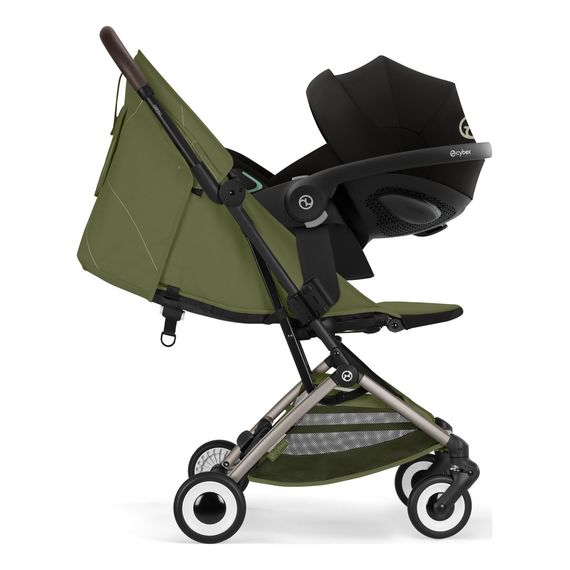 Cybex Orfeo - cestovní kočárek do letadla, Kolor materiału: Moss Green, 11 zdjęcie