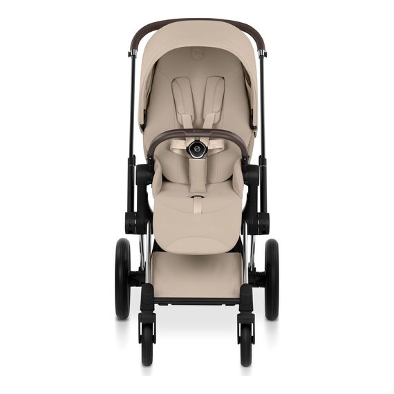 Cybex Priam 5 2w1 Style City Grey - Chrome Brown, Rodzaj wózka: głęboko-spacerowy, Kolekcja: Style, Kolor materiału: Cozy Beige, Kolor ramy: Chrome Brown, 6 zdjęcie