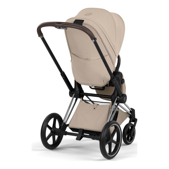 Cybex Priam 5 2w1 Style City Grey - Chrome Brown, Rodzaj wózka: głęboko-spacerowy, Kolekcja: Style, Kolor materiału: Cozy Beige, Kolor ramy: Chrome Brown, 11 zdjęcie