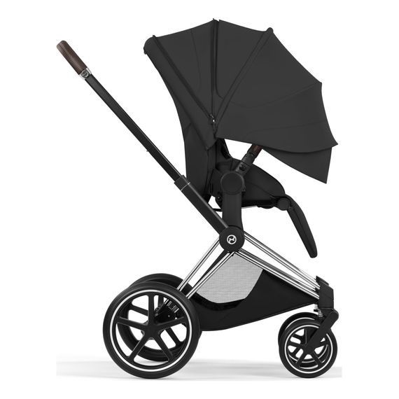 Cybex Priam 5 2w1 Style City Grey - Chrome Brown, Rodzaj wózka: głęboko-spacerowy, Kolekcja: Style, Kolor materiału: Sepia Black, Kolor ramy: Chrome Brown, 8 zdjęcie